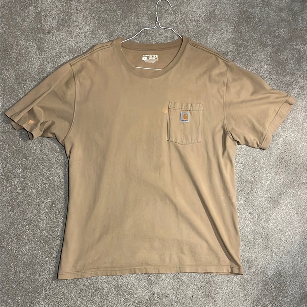 Carhartt Men's Tan Pocket T-Shirt